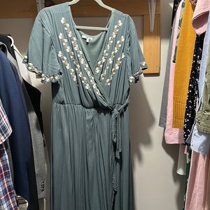 Piper and Scoot dress. Size large, faux wrap dress.